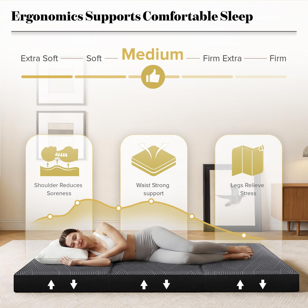 Folding Mattress Twin Size 6 Inch R8023