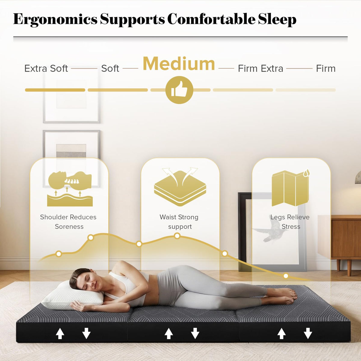 Folding Mattress Twin Size 6 Inch R8023