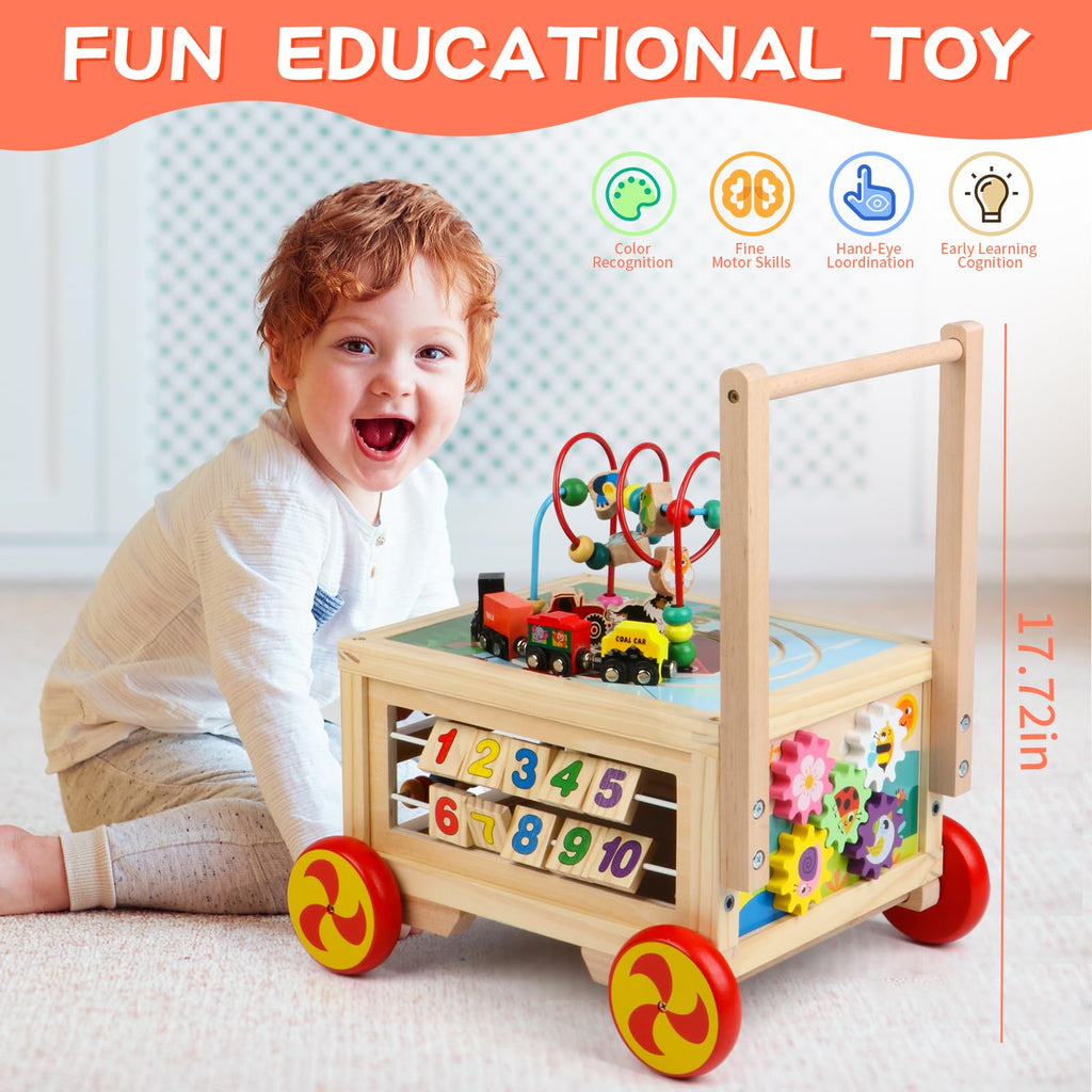 Wooden 7-in-1 Activity Cube R192254