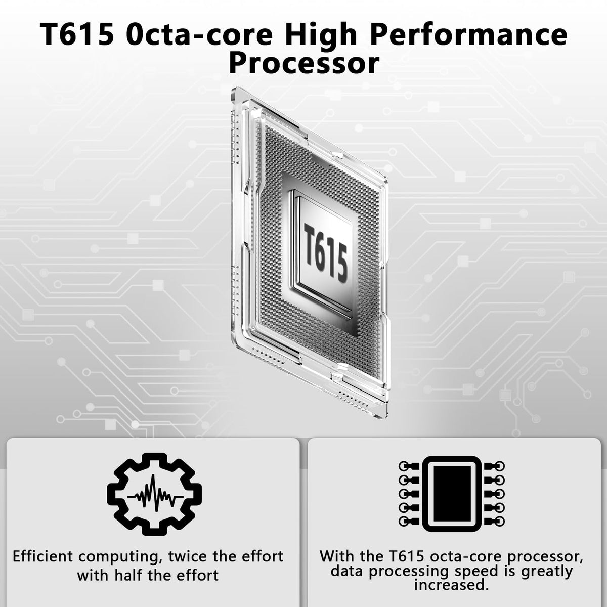 10 Inch Android 15 Tablet with Keyboard J6653