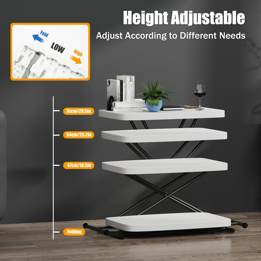 White 30" Folding Table B501742