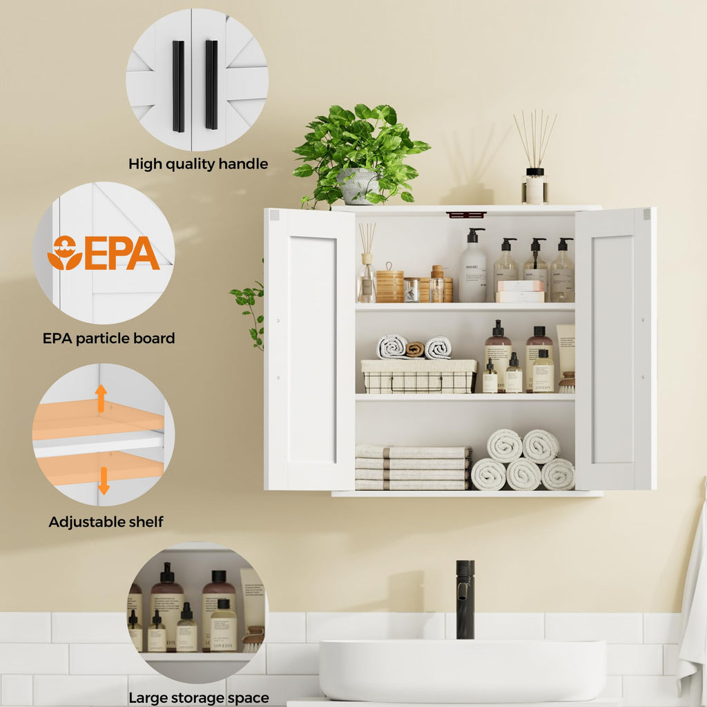 Bathroom Wall Cabinet with Adjustable Shelves C144148