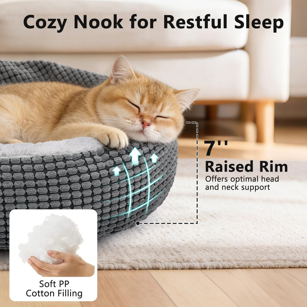 Small Dog Bed with Attached Blanket, 23inch J3726