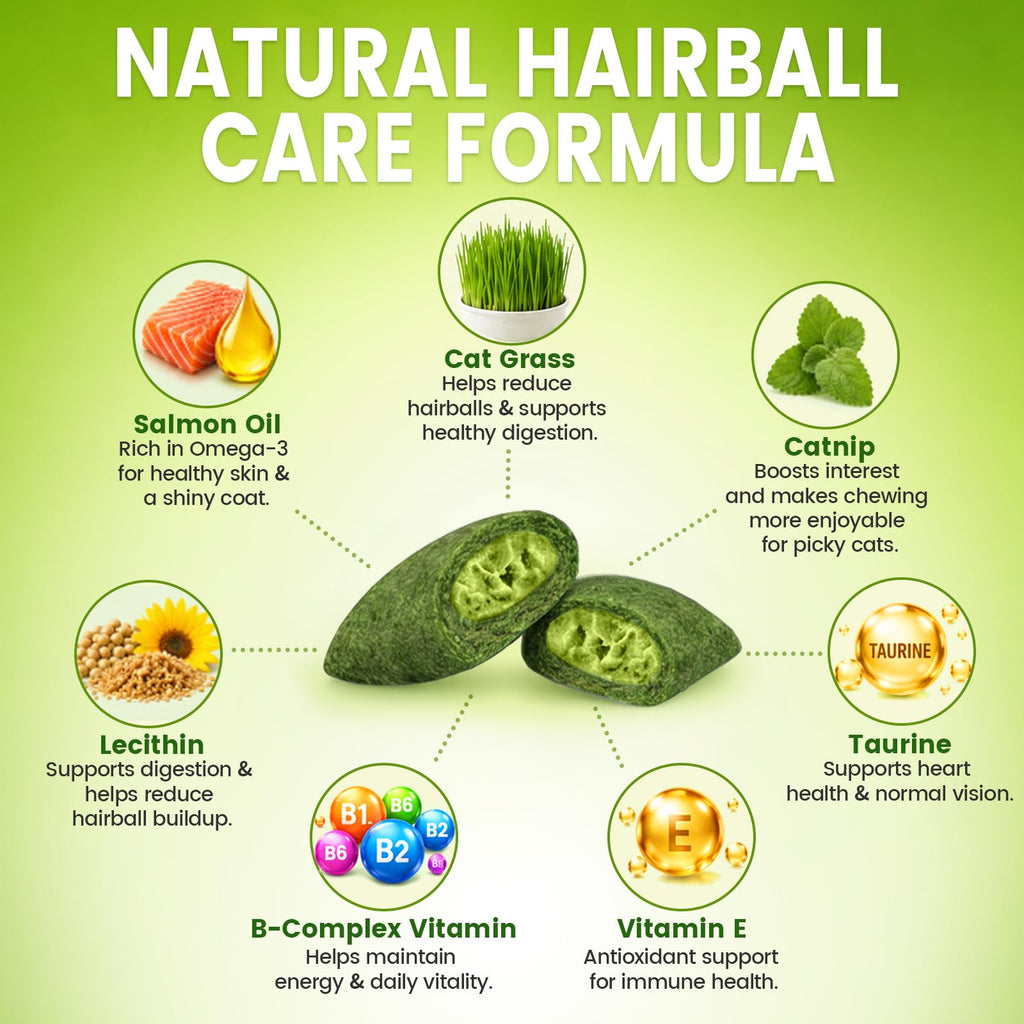 Cat Grass Treats Hairball Treatment for Cats H169