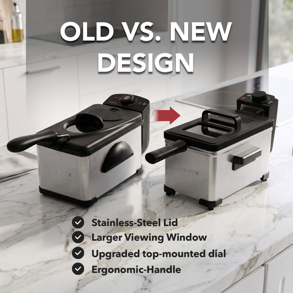 Electric Deep Fryer, 2L Capacity, 1500W, Silver T33242