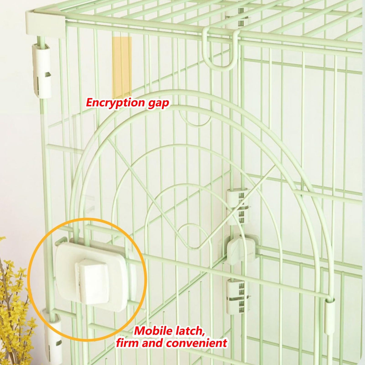 3/4-Tier Wire Cat Cage Playpen with Hammock and Platforms L149851