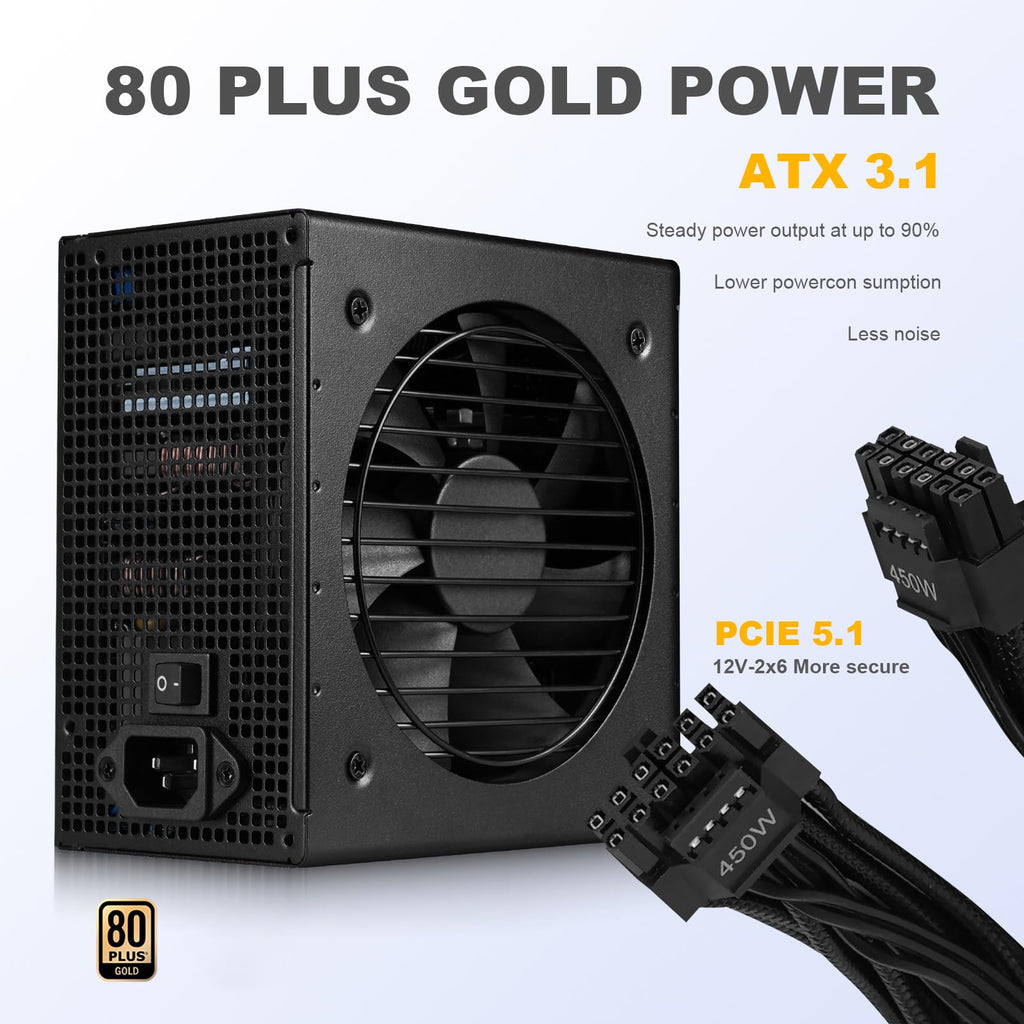 750W Fully Modular ATX 3.1 Power Supply Black I655