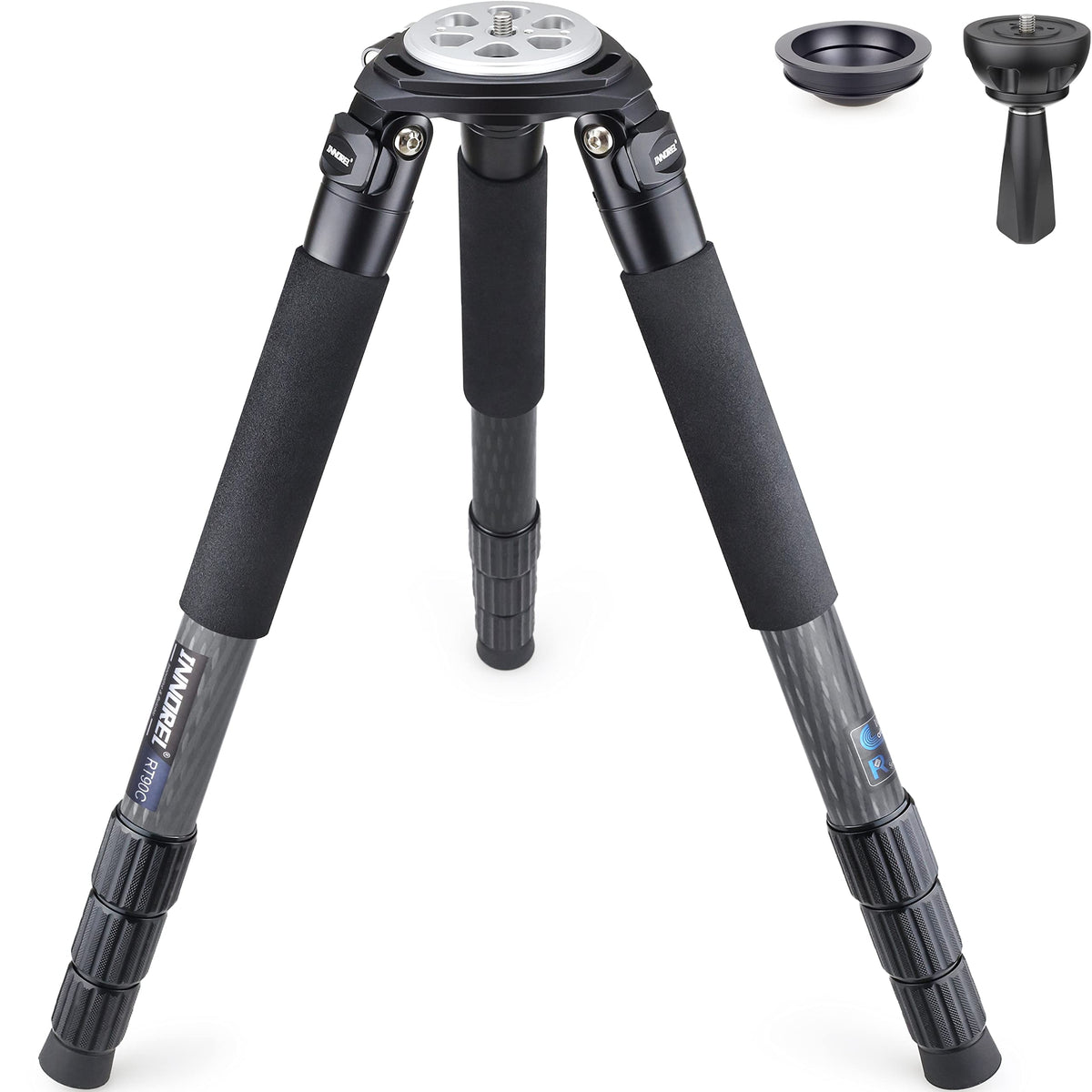 Carbon Fiber Heavy Duty Tripod with 75mm Bowl Adapter 63 inch Black U561198