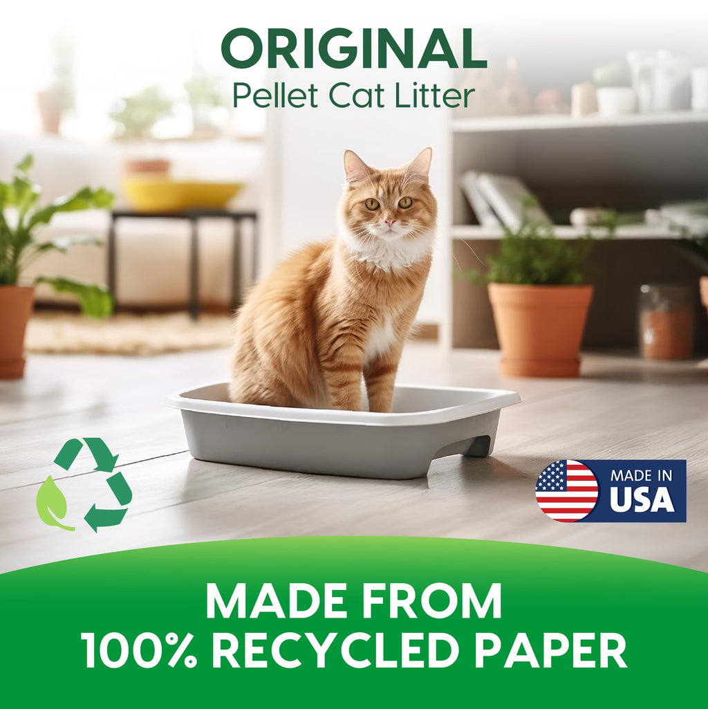 Non-Clumping Paper Cat Litter 25 Pound U3451
