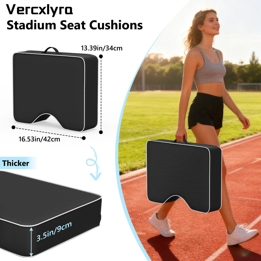 Waterproof Extra Thick 3.5" Portable Stadium Seat Cushions I455619