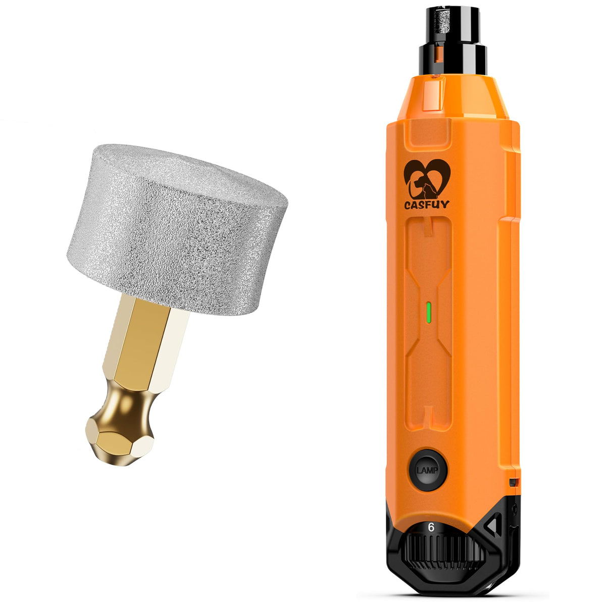 Dog Nail Grinder & Replacement Grinding Head Bundle I15011