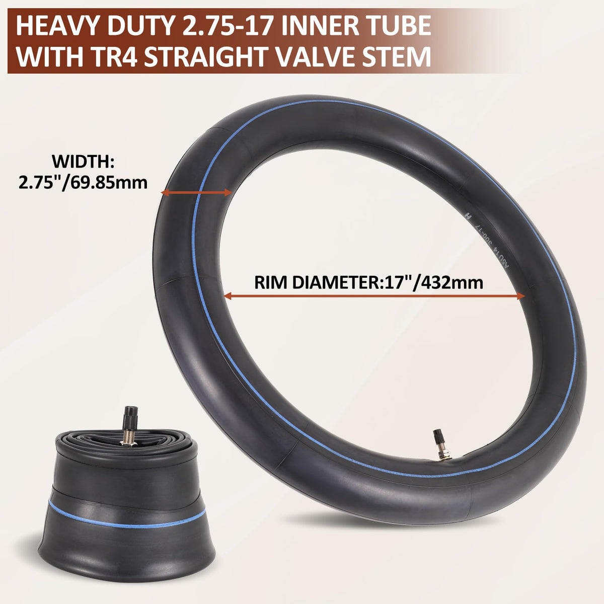 70/100-17 Tire and Inner Tube Set A5291