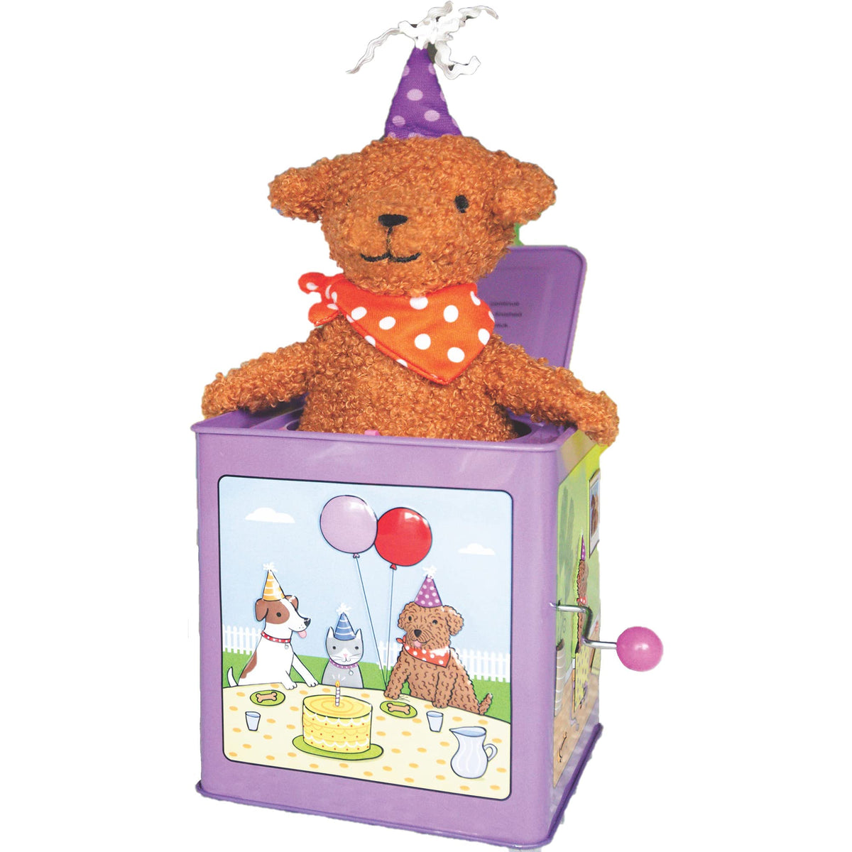 Birthday Puppy Jack-in-the-Box Toy P7879