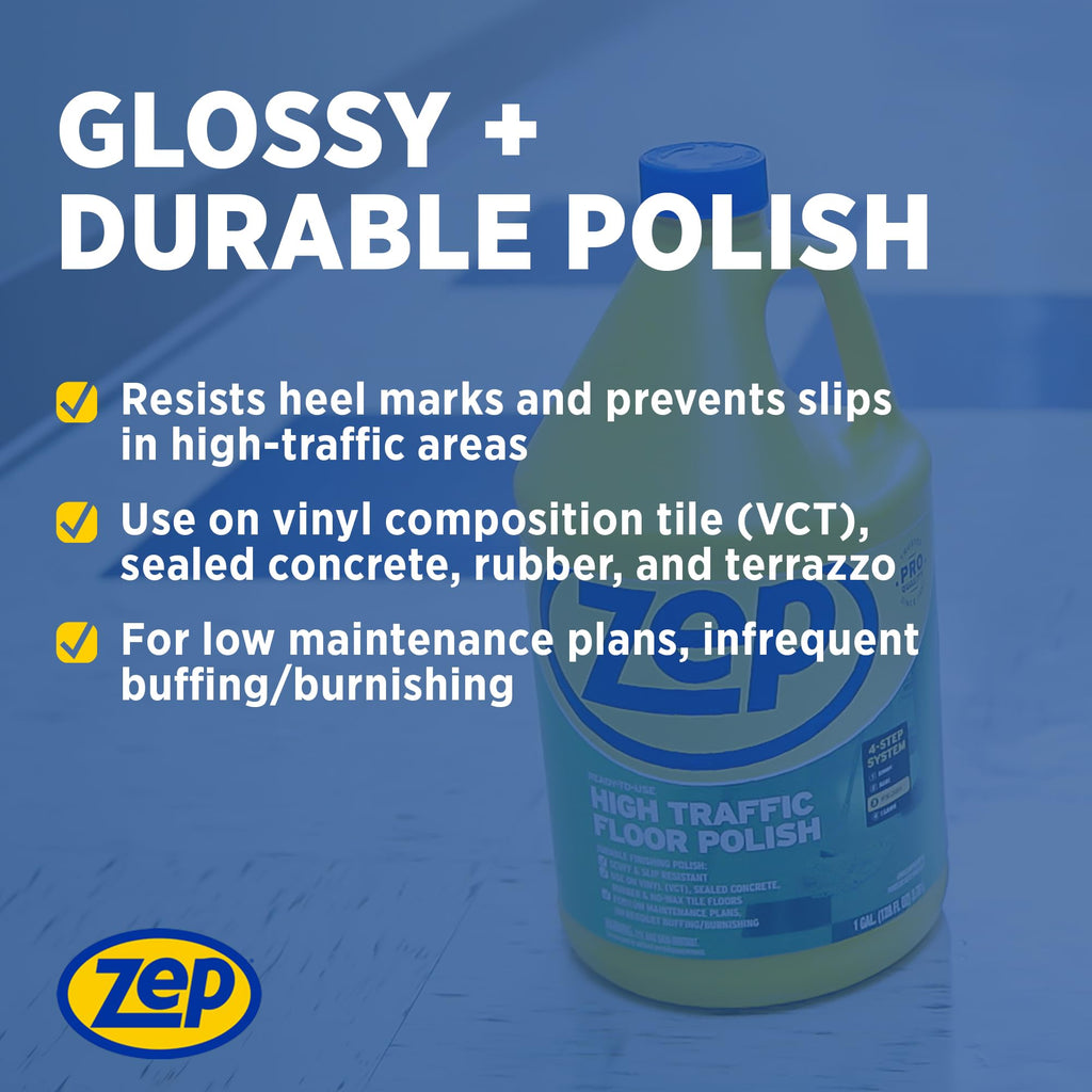 1 Gallon Floor Polish Case of 2 W1678