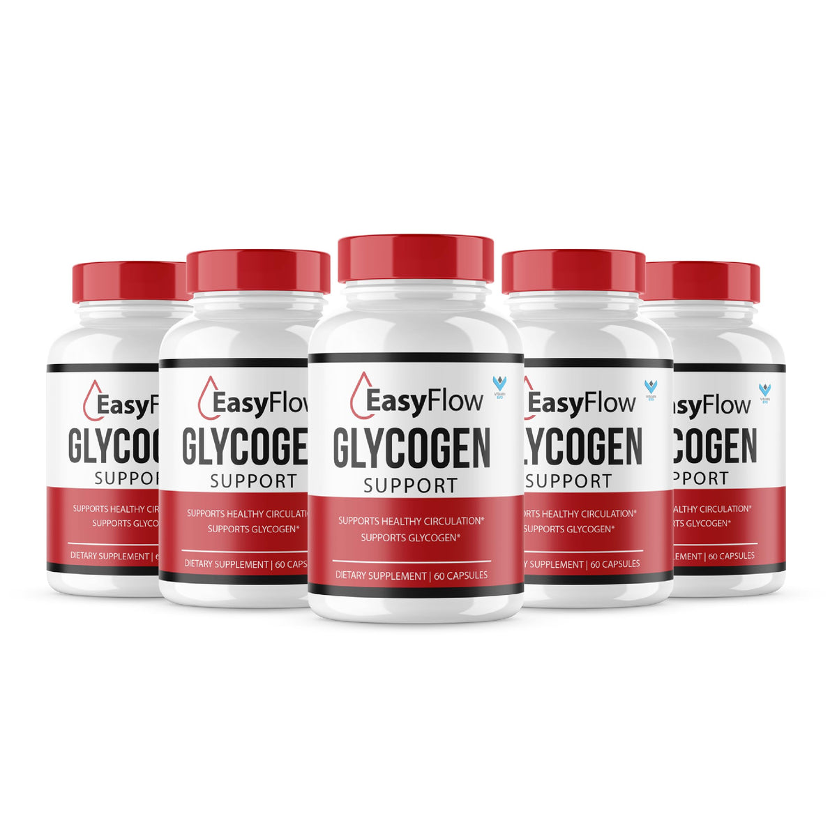 5 Pack 300 Capsules Glycogen Support Supplement F657044