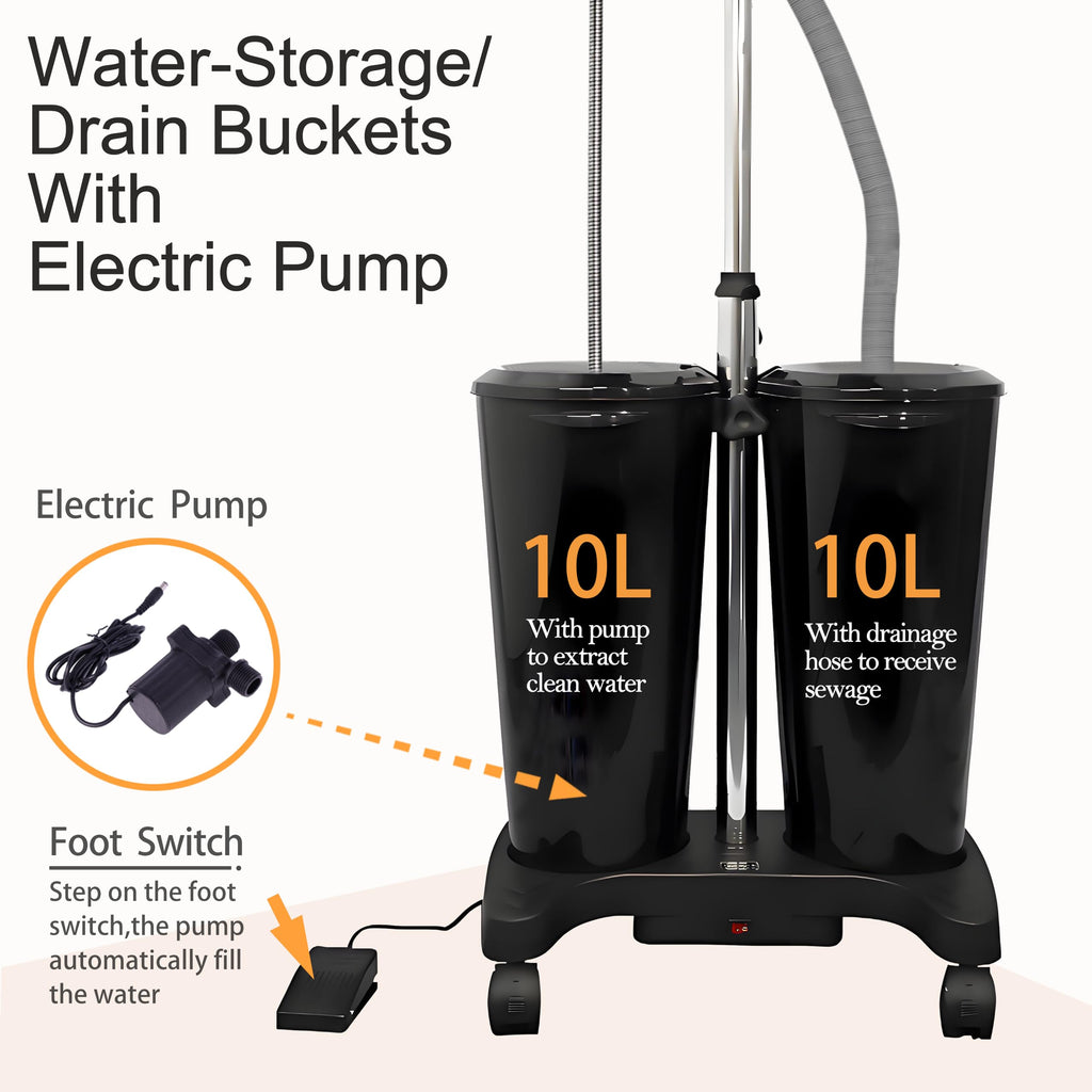 Portable Shampoo Bowl with Electric Pump and Water Tanks P724003
