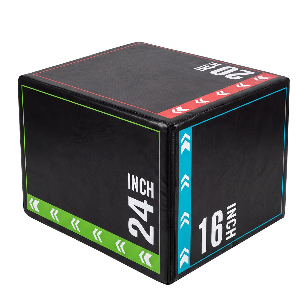 3 in 1 Plyometric Jump Box with Non-Slip Surface W828