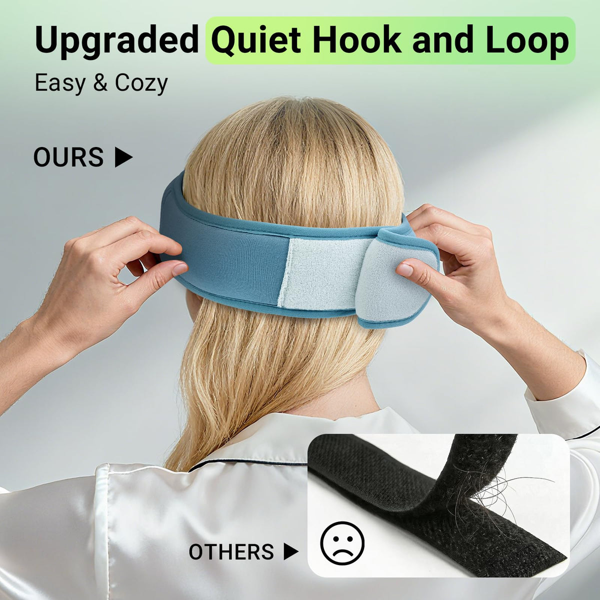 Bamboo Cotton Sleep Mask with Bluetooth Headphone Y4496