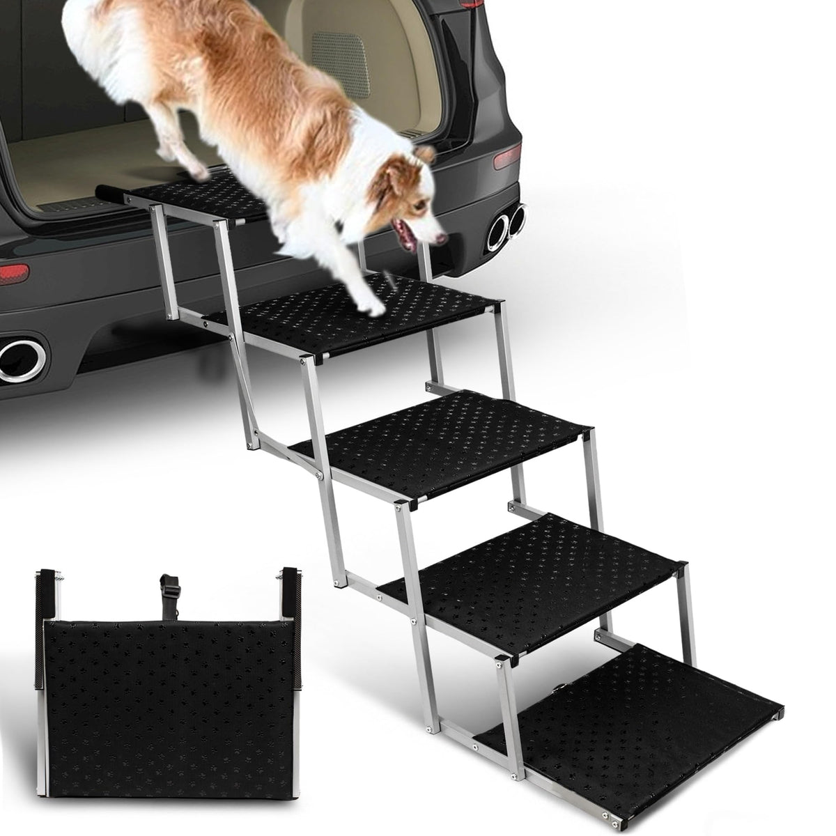Foldable Dog Stairs for Car L73793