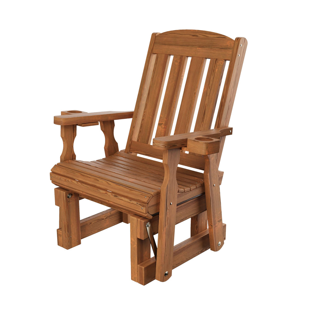 Heavy Duty 600 Lb High Back Glider Chair with Cupholders V9452