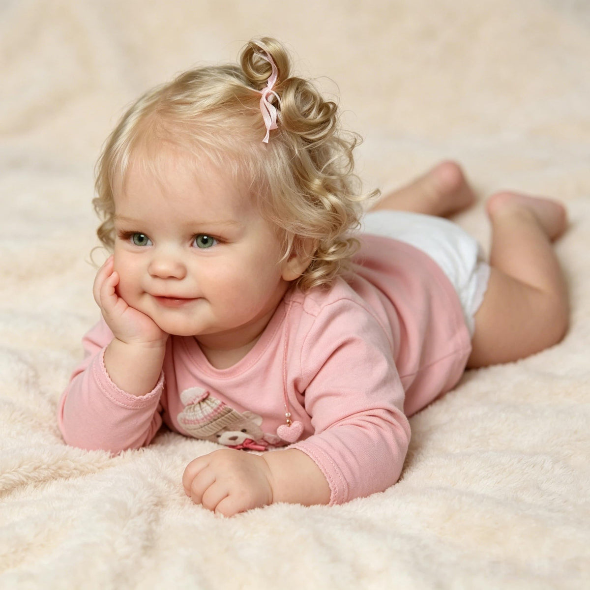 20 Inch Realistic Baby Dolls Girl with Blonde Hair Q16631