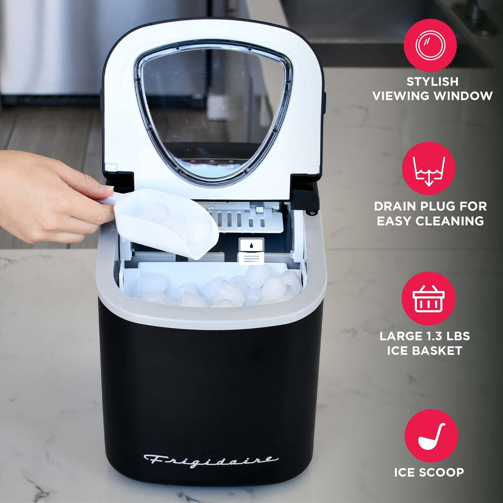 Compact Countertop Ice Maker 26 lb per Day Black K634881