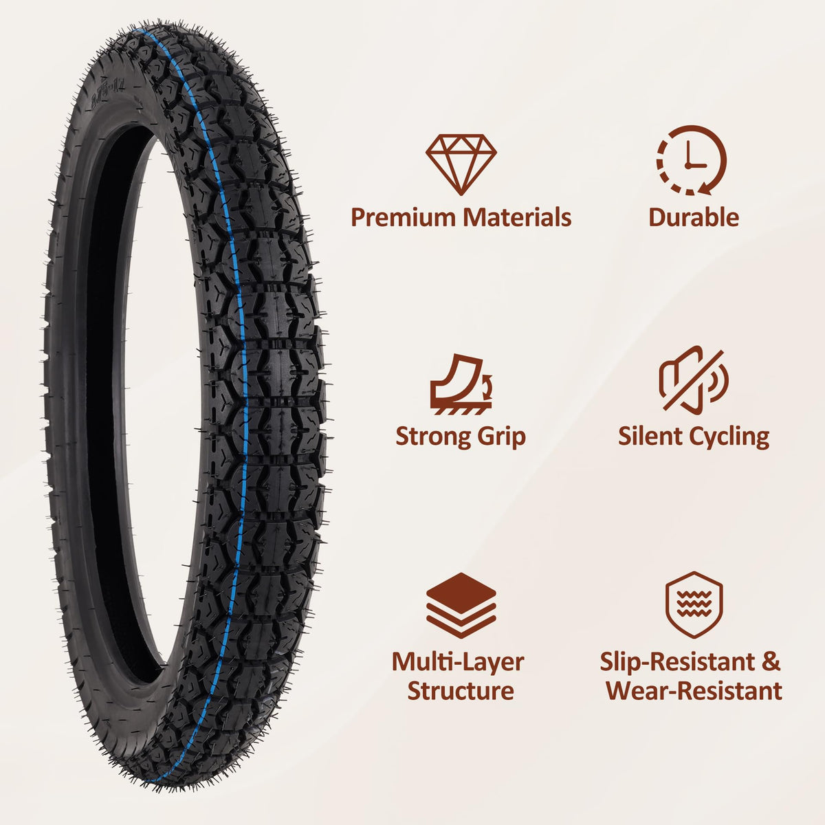 70/100-17 Tire and Inner Tube Set A5291