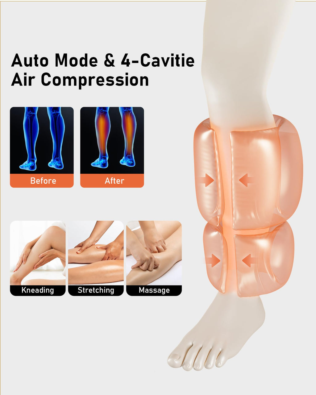 Cordless Calf Massager with Heat and Compression U753