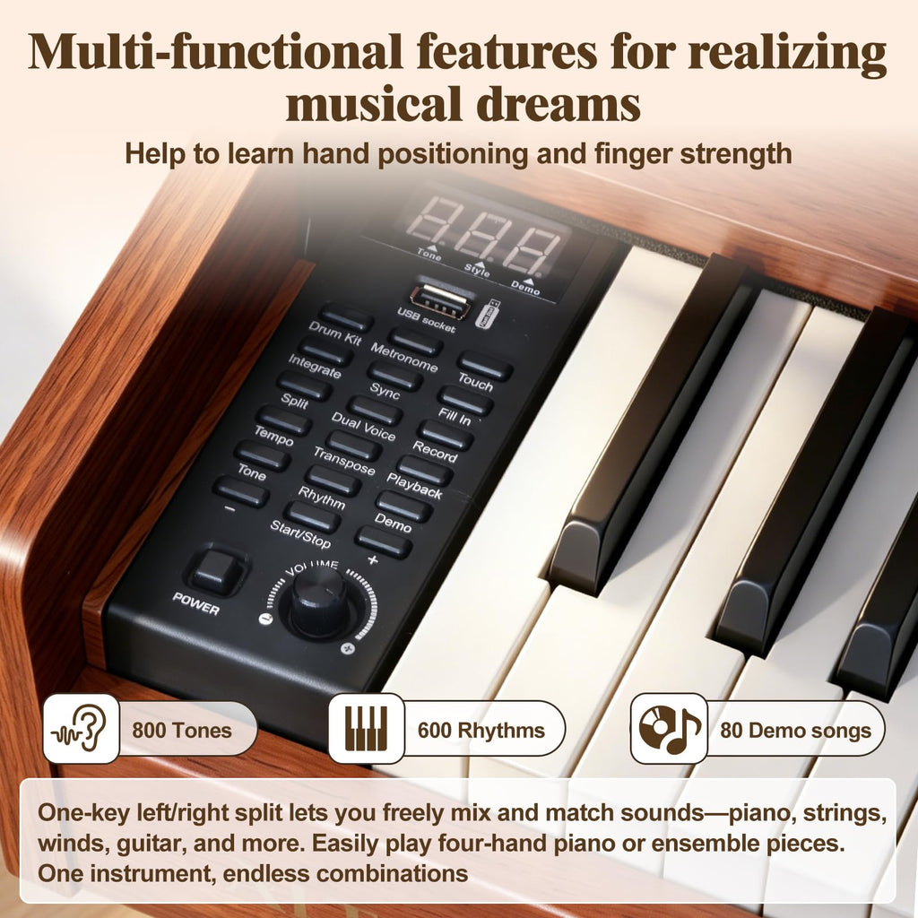 88 Key Weighted Digital Piano Q973539