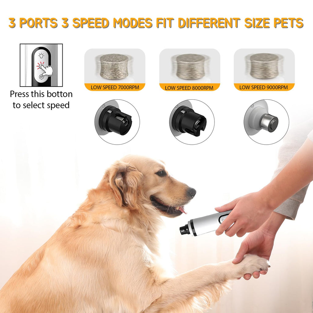 Silent Rechargeable Electric Pet Nail Grinder N356836