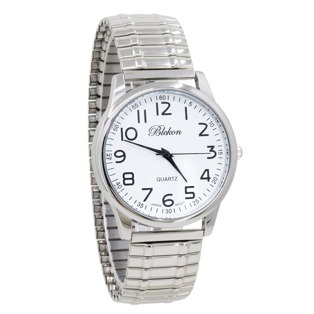 Large Face Easy to Read 40mm Japanese Quartz Stretch Band Watch N787