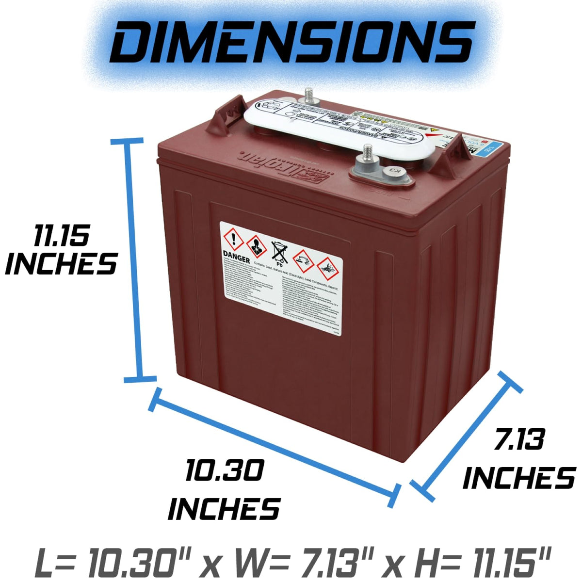 6V 240Ah Deep Cycle Battery 4 Pack W2459