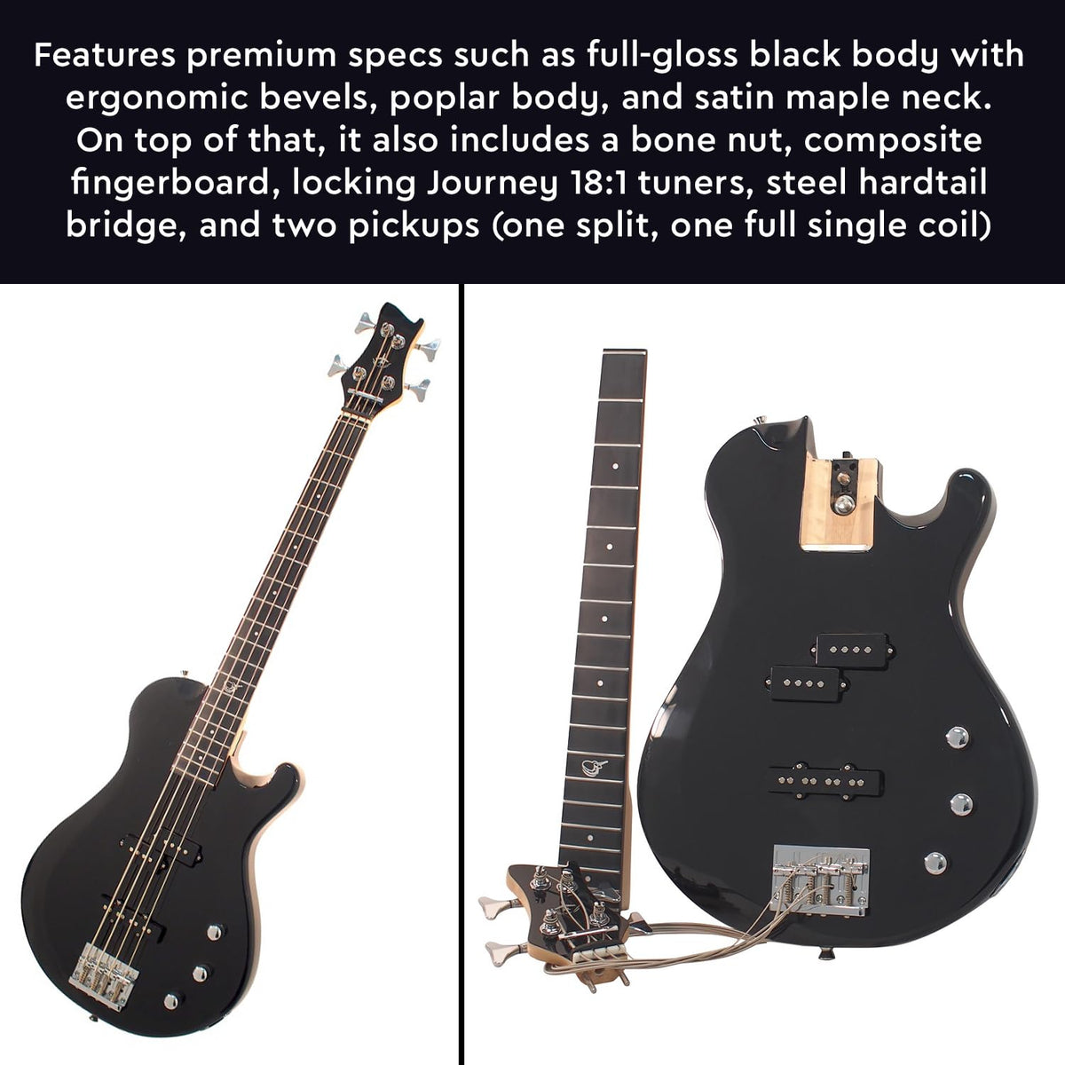 Collapsible Folding Electric Travel Guitar V983271