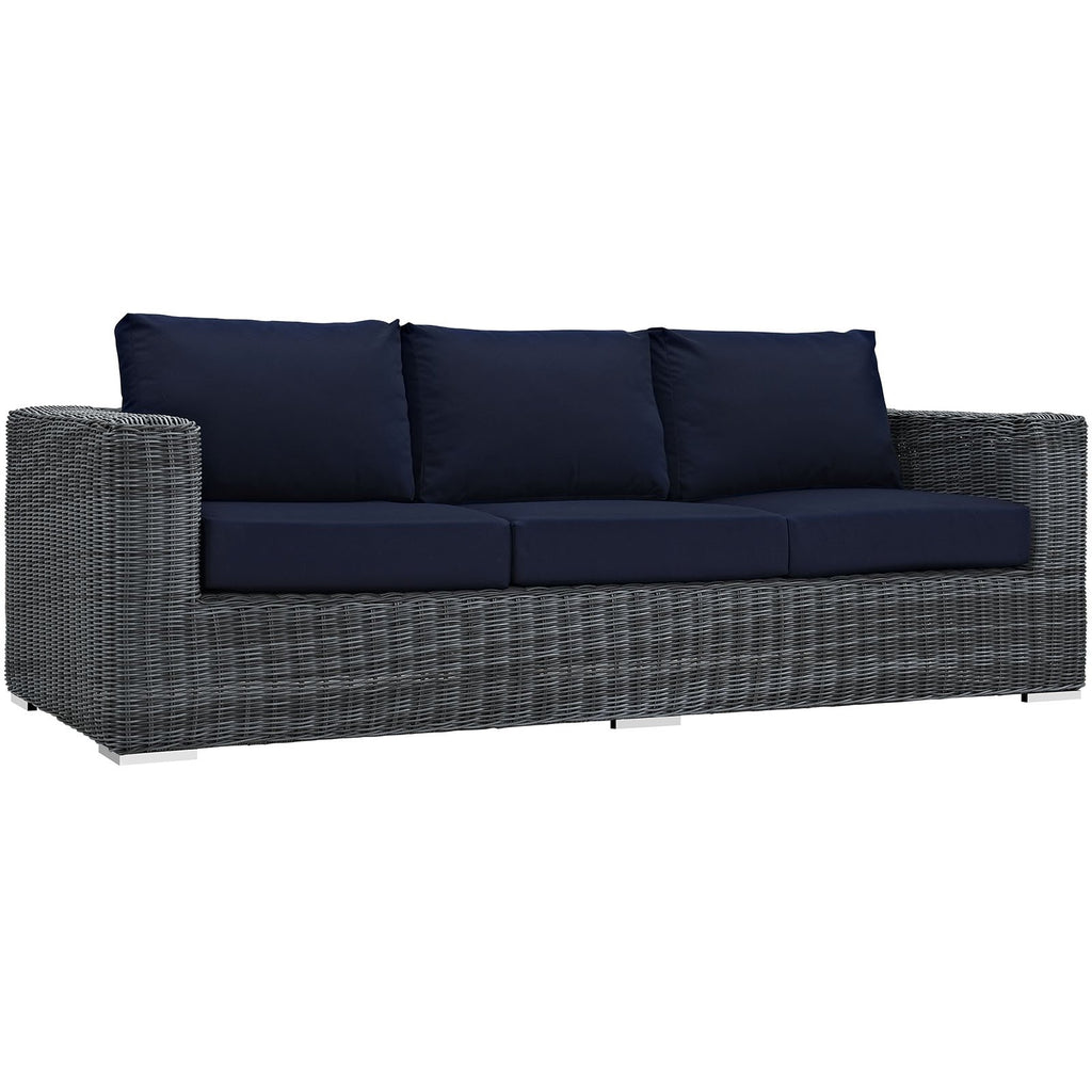 Wicker Rattan Outdoor Patio Sofa D81765