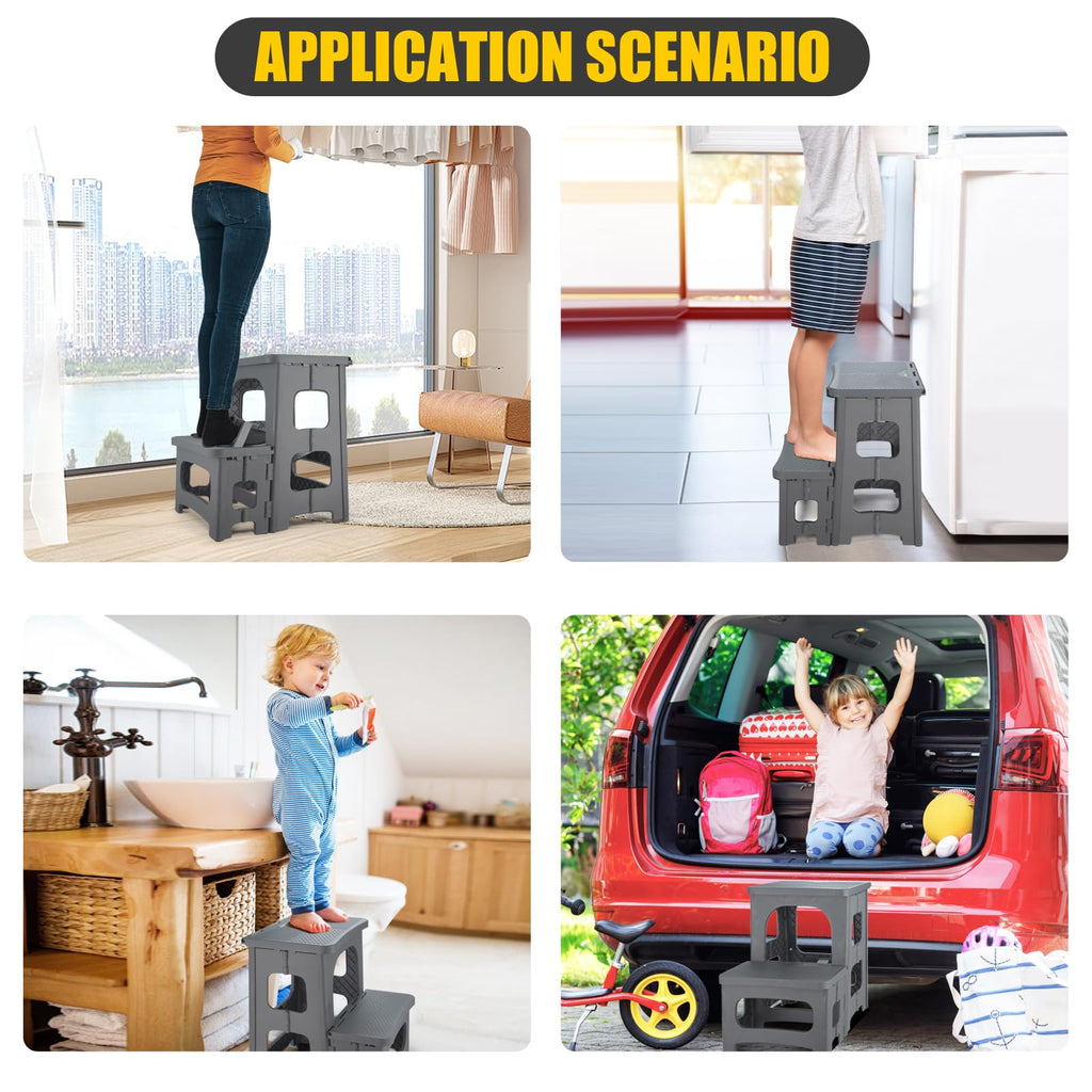 Folding 2-Step Non-Slip Step Stool B160