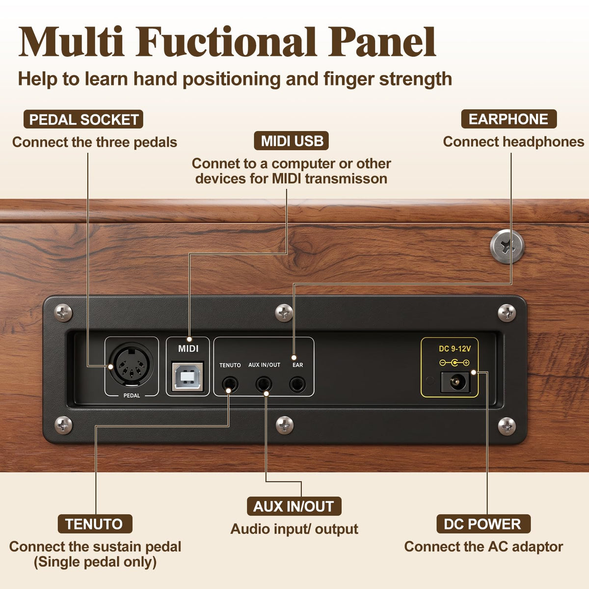 88 Key Weighted Digital Piano Q973539