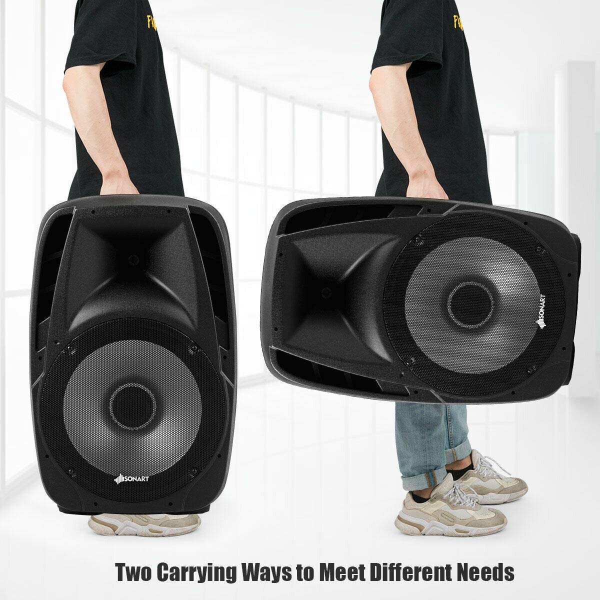 15" 1500W 2-Way Portable PA Speaker System F202358
