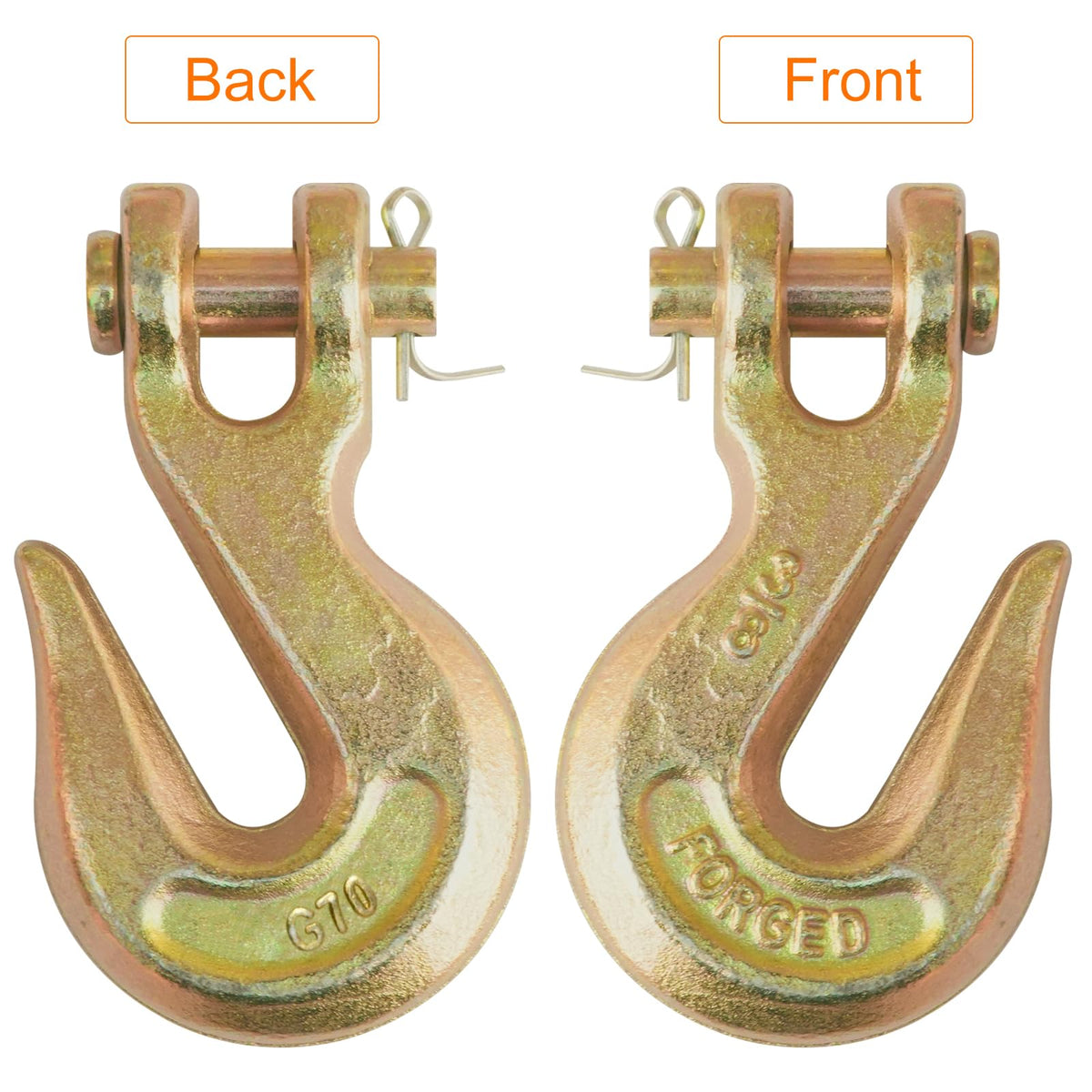 3/8" Grade 70 Clevis Slip Hook 6,600 LBS 10 Pack Q659700