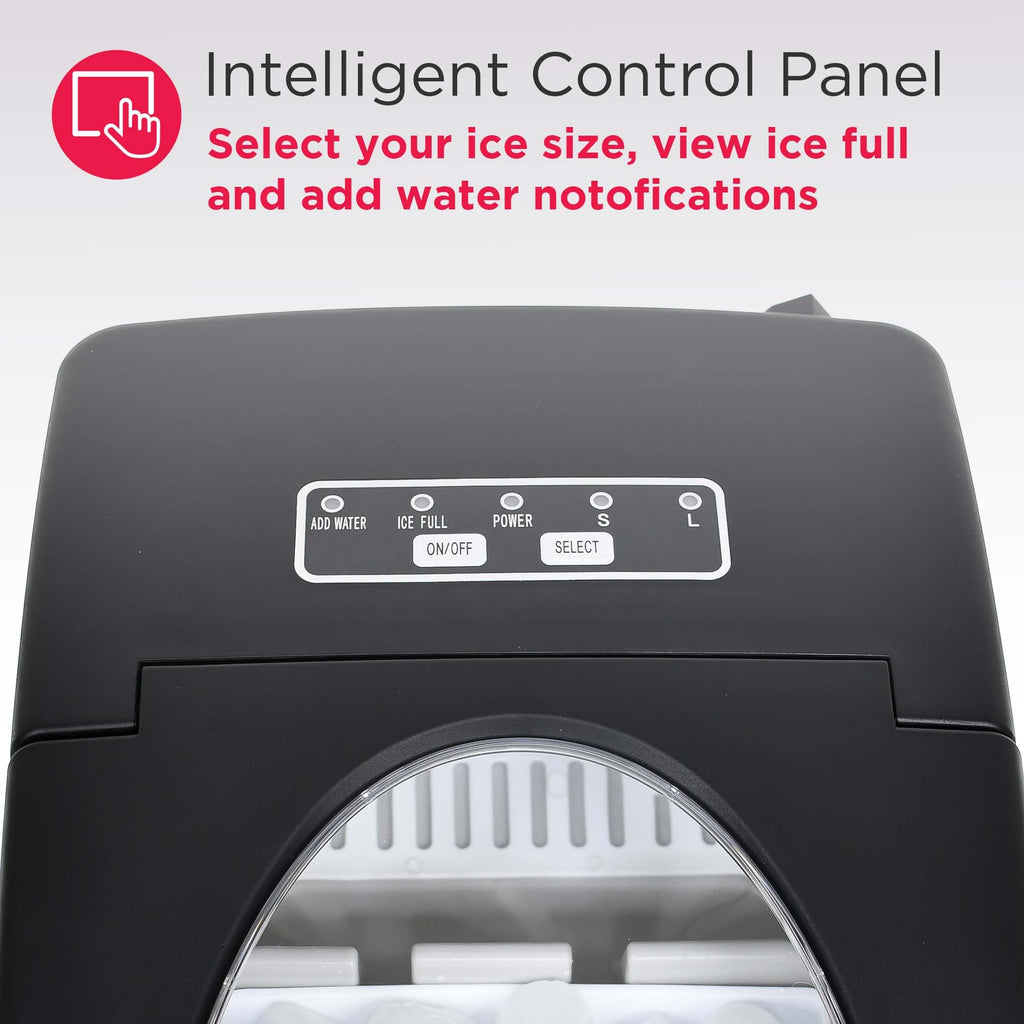 Compact Countertop Ice Maker 26 lb per Day Black K634881