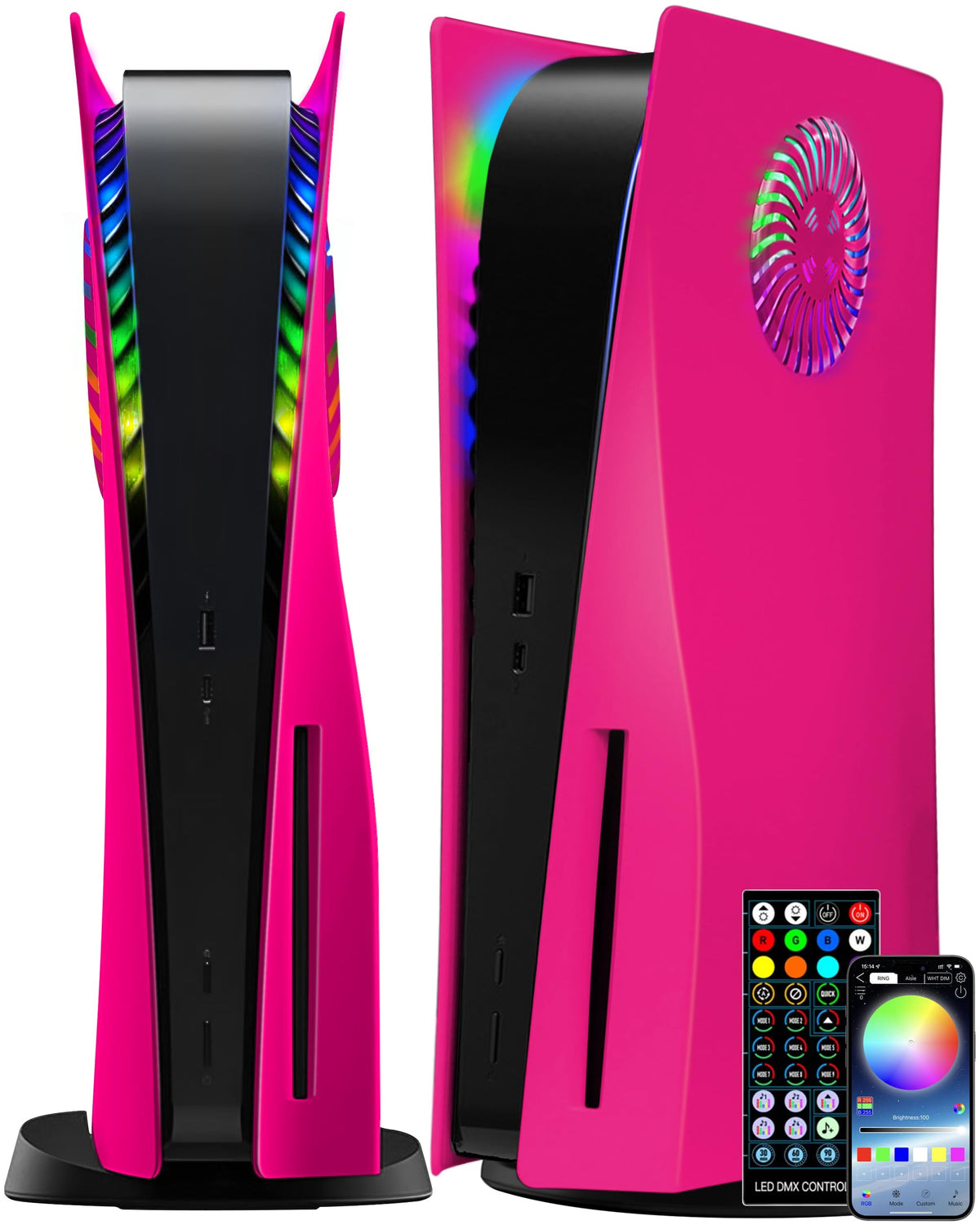 Nova Pink Vented Faceplate for PS5 Disc Edition Y27138