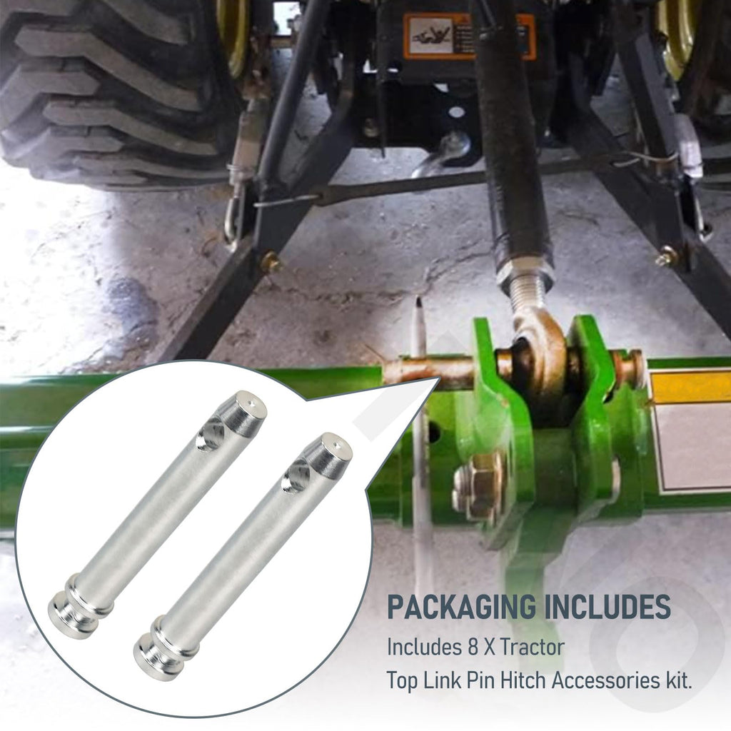 8 Pcs 3/4 in. Hitch Pin Accessories for Category 1 Tractors M222