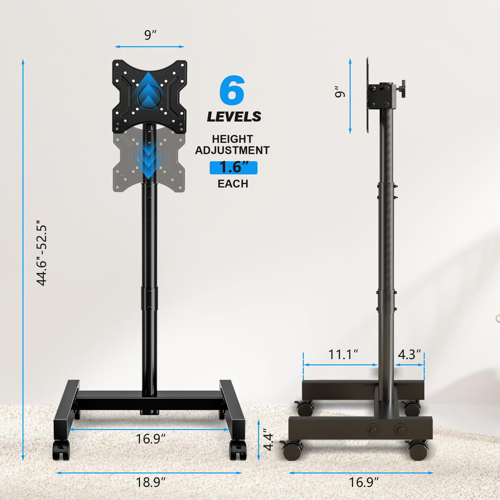 Rolling TV Stand for 13-50 Inch TVs J789