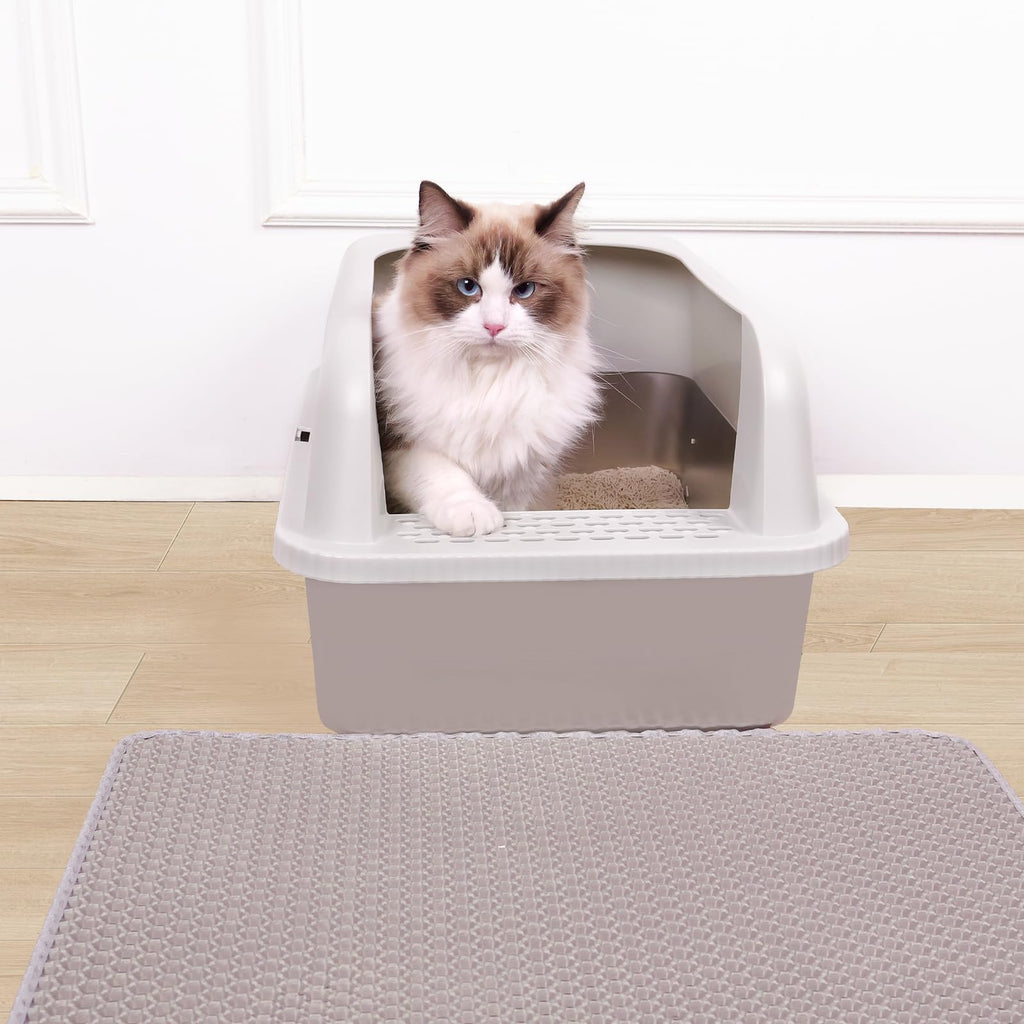Stainless Steel Cat Litter Box with Lid M796