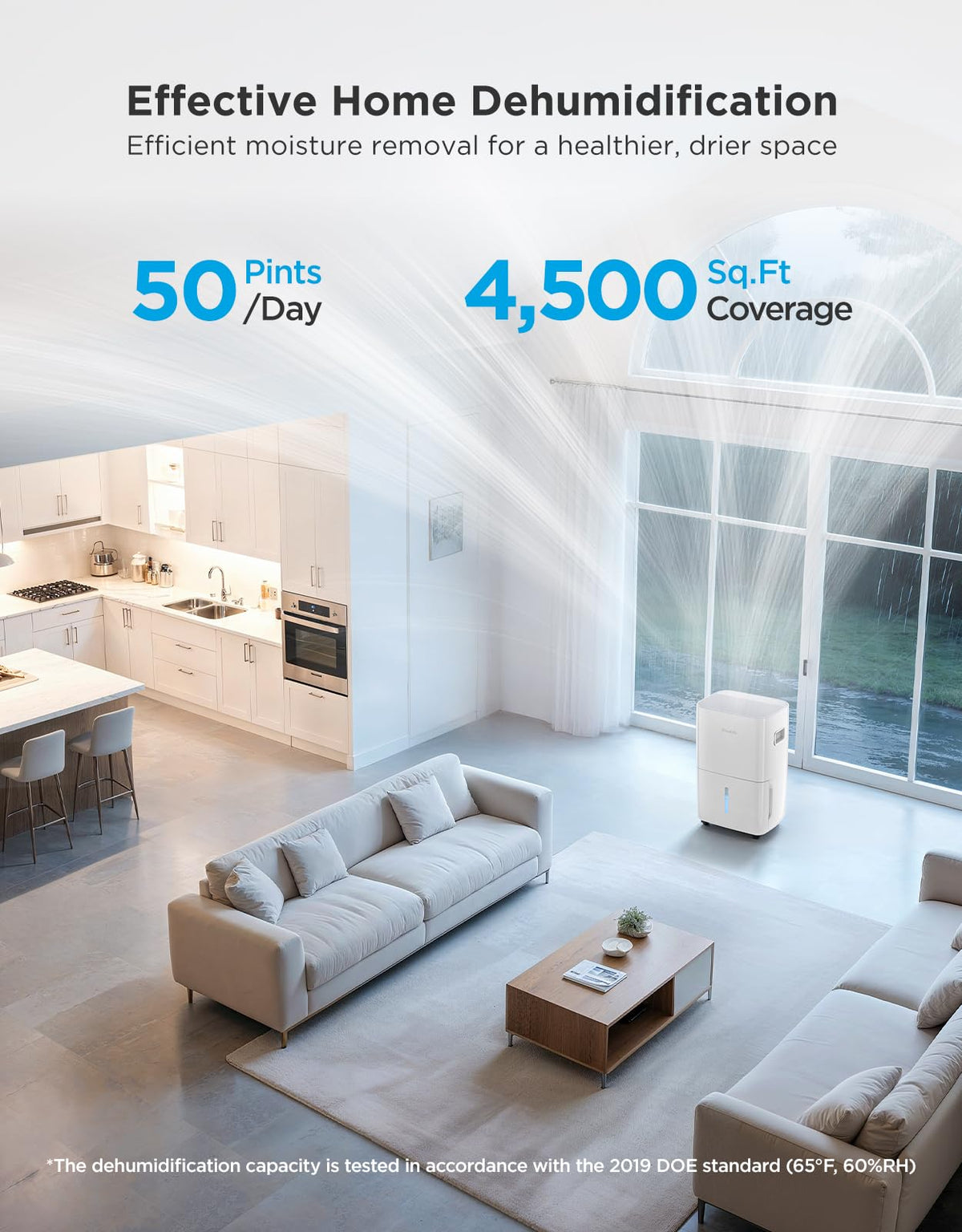 Dehumidifier 4,500 Sq. Ft. 50 to 137 Pint P3469