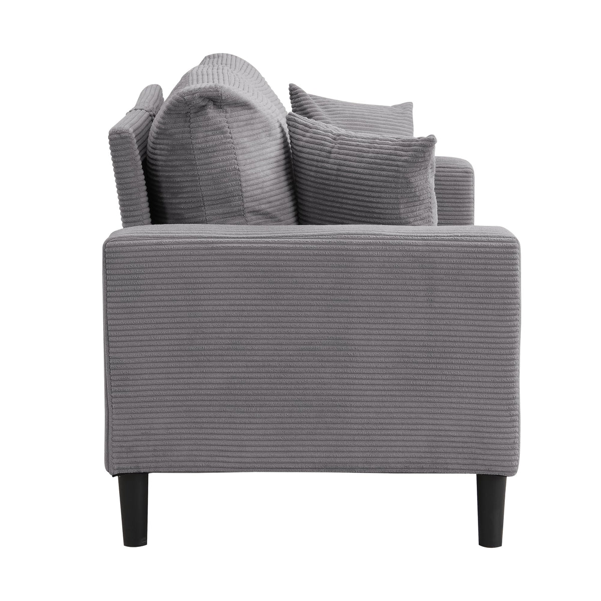 Light Gray Upholstered Loveseat Sofa E608