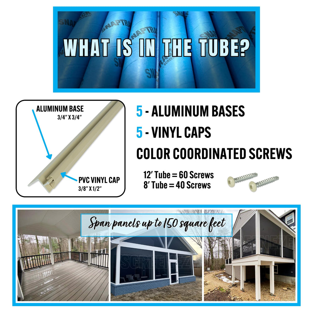 Screened in Porch Kit 96-in 5 PK Clay P355