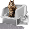 Stainless Steel Cat Litter Box with Lid M796