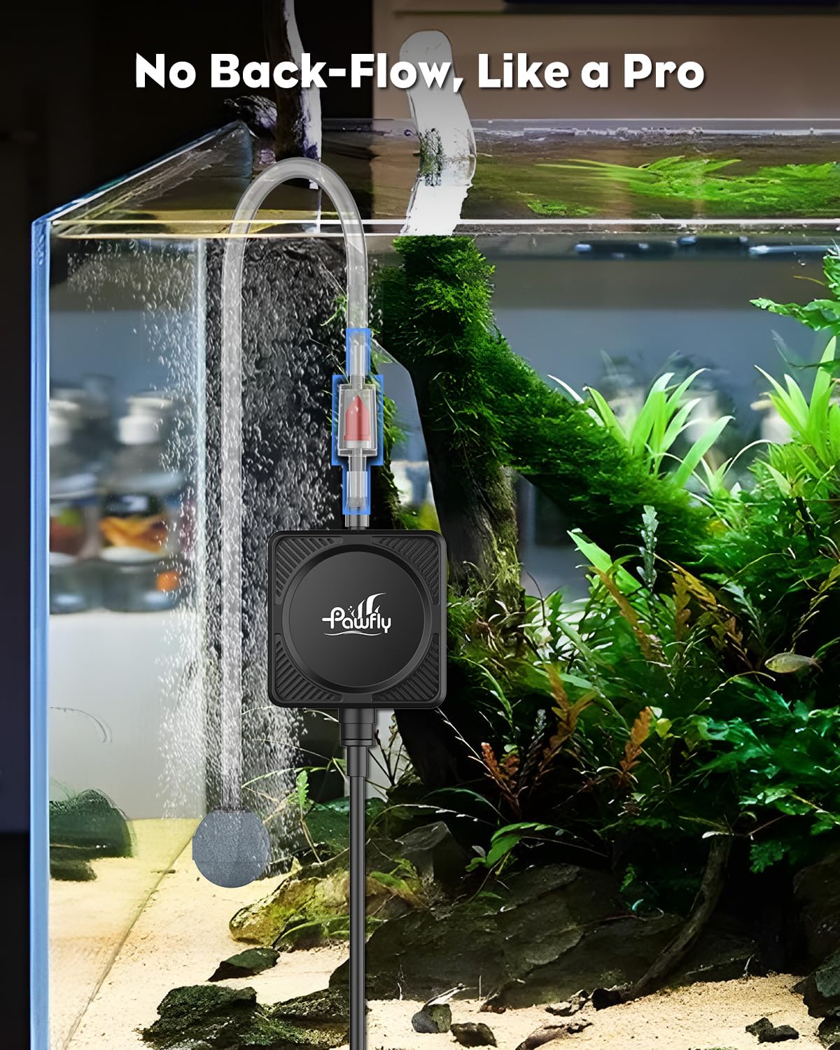 Nano Silent Aquarium Air Pump, 1.3 W 450 mL/min I964