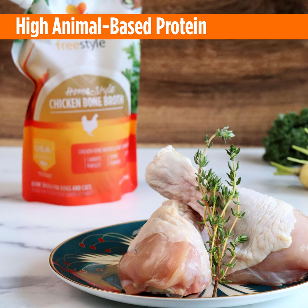 Bone Broth Food Topper for Cats and Dogs 20 FL Oz J3112