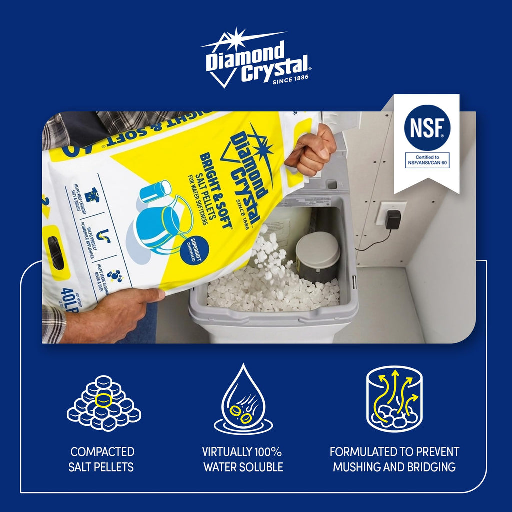 3 Pack Water Softener Salt Pellets, 40 Pounds S884